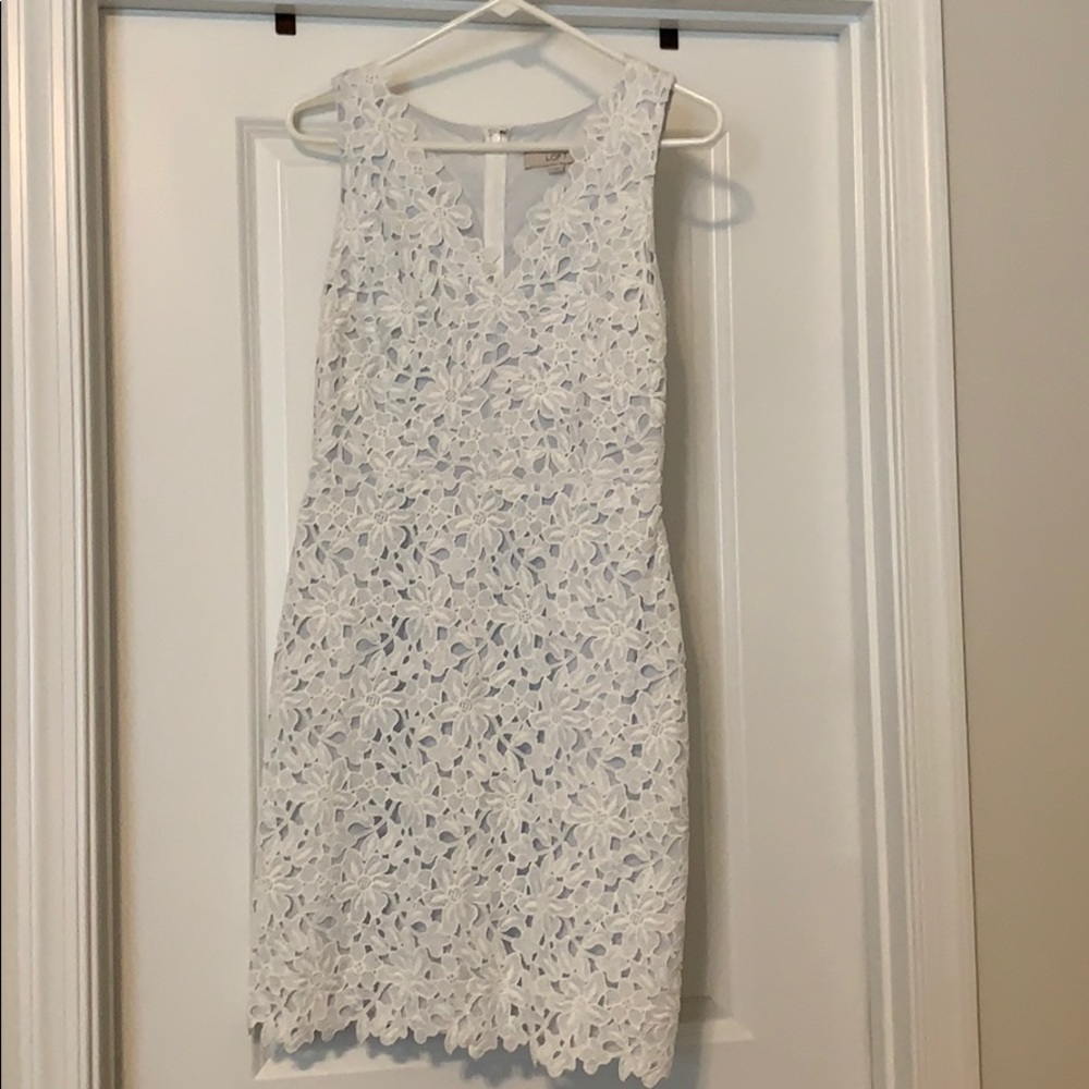 White lace dress